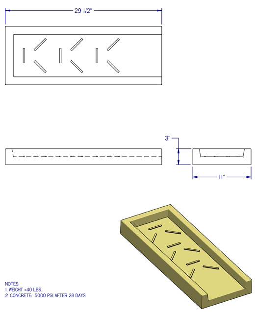splash block